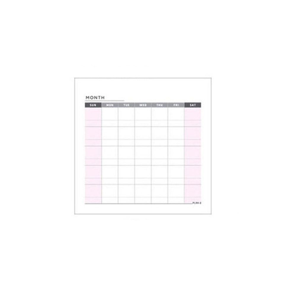Stationery Notebook School Supplies Check List Weekly Plan Memo Pad Daily Weekly Month Planner
