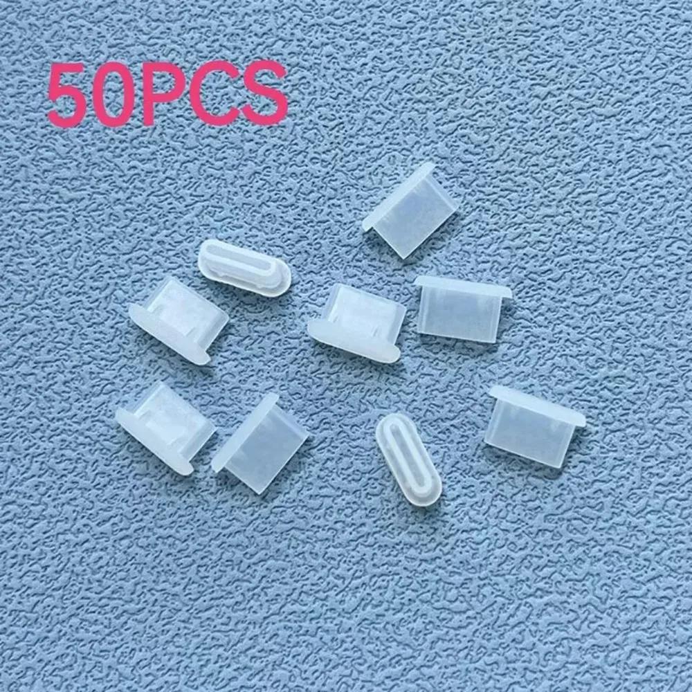 Type-C Dust Plug Silicone USB C Port Cover Cap Charger Port Protector Compatible with Most USB C Phones Laptops Black