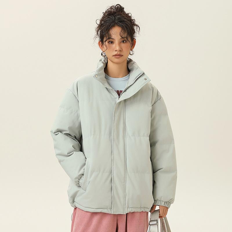 Trendiger kaltdichter dicker Brotanzug für Damen, lässige lockere Mode, vielseitige verdickte Stehkragenjacke