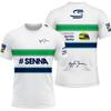 Ayrton Senna Nr. 12 Rennwagen Trikot Sommer Sport Freizeit Atmungsaktiv Herren Damen Kurzarm T-Shirt Familie Kinder T-Shirts
