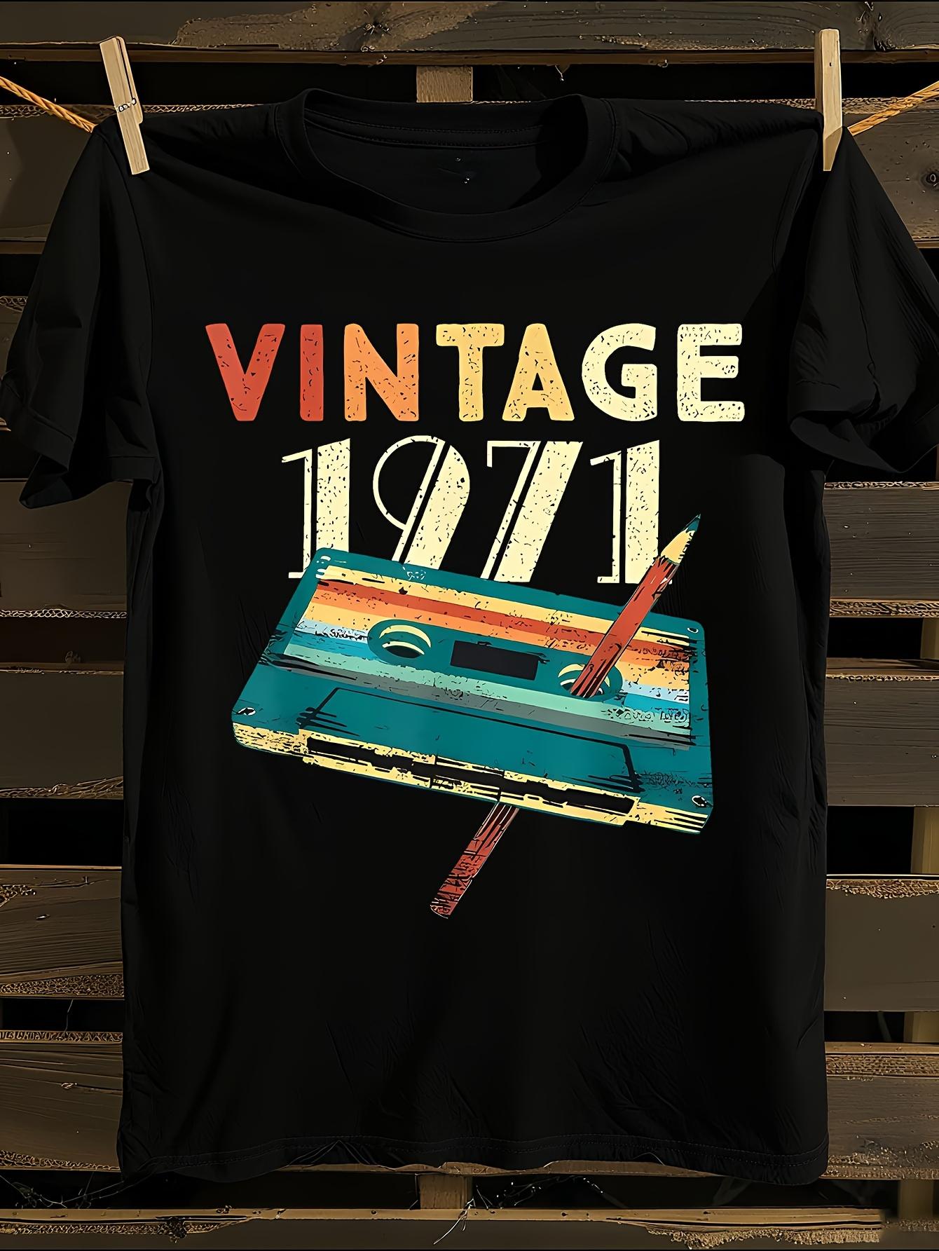 Vintage Tshirt Vintage 1971 Music Cassette Tshirt S