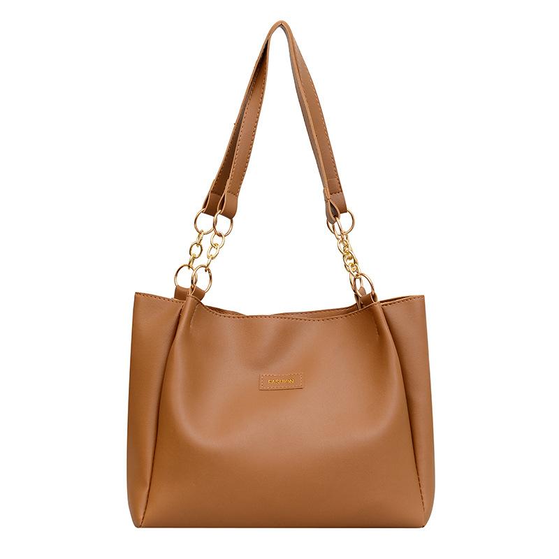 Fashion Casual Shoulder Bag Women's 2025 Early Autumn Fashion Tote Bag Simple Large-capacity Handbag