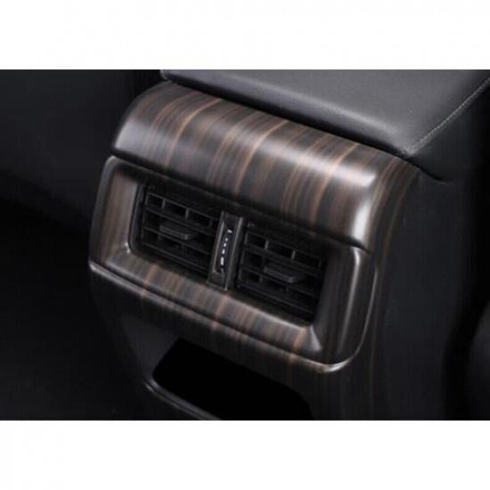 For Honda CR-V 2023-2024 Wood Grain Rear Row Air Outlet Vent Frame Cover Trim