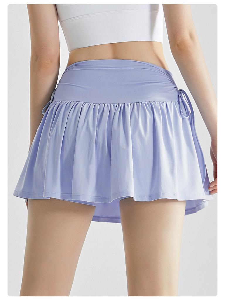 Triton High-Waisted Quick-Dry Tennis Skirt with Anti-Exposure Design
