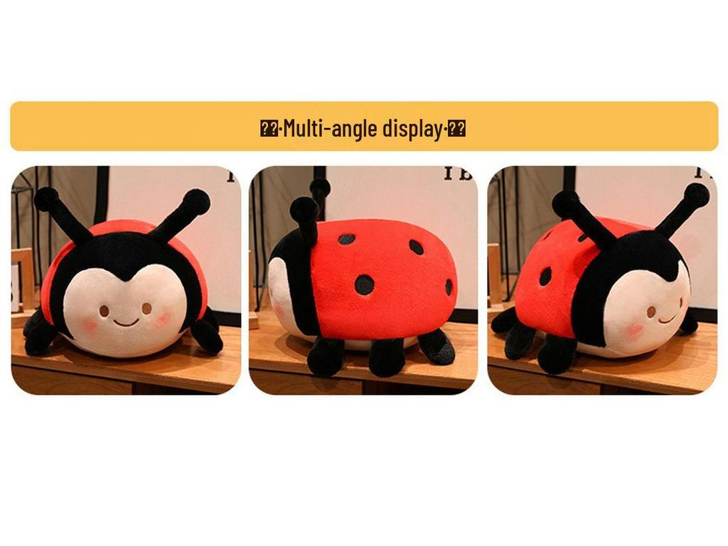 Ladybug Baby Doll Plush Backpack Pendant - Early Education Toy for Kindergarten Students