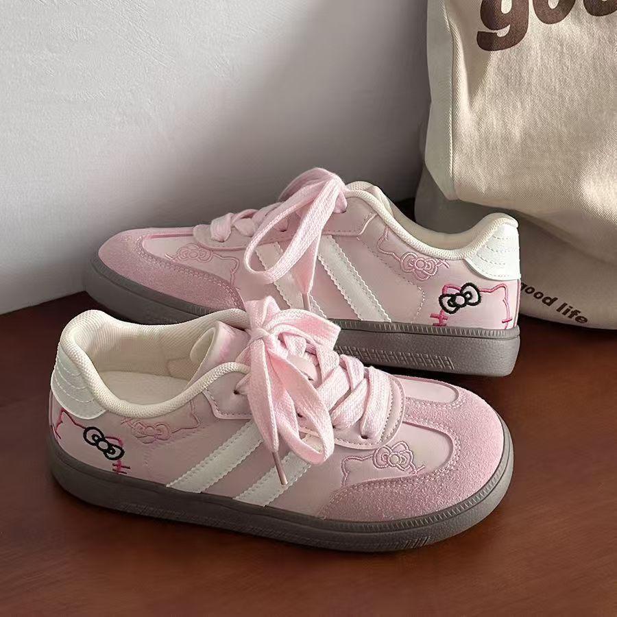 

Розовые немецкие тренировочные туфли Forrest Gump board женские уродливые милые весенние новые шикарные нишевые корейские версии круглые студенческие спортивные маленькие белые туфли 30 розовый