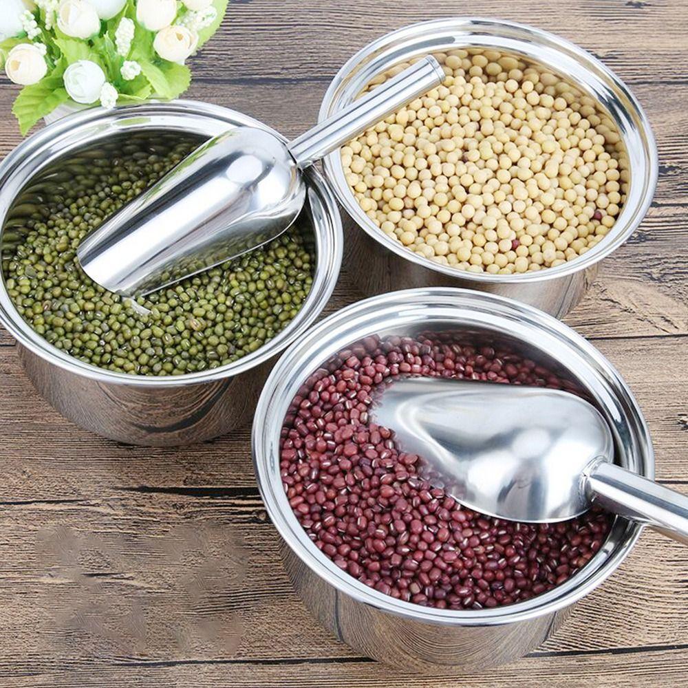 8/9/10/11Inch Ice Shovel Metal Sugar Scoop Dishwasher Safe Stainless Steel Ice Scraper  Food