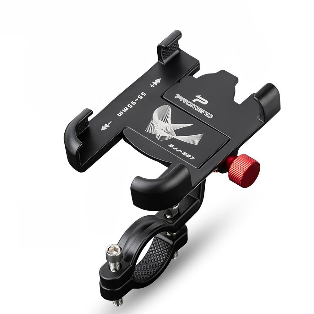 Handyhalterung für Fahrrad/Motorrad, Lenkerhalterung aus Aluminium, verstellbar, rutschfest