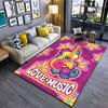 Guitar Flowers Love Music Carpet Yoga Living Room Room Decor Children's Crawling Mat Doormat Area Rug Games Mat