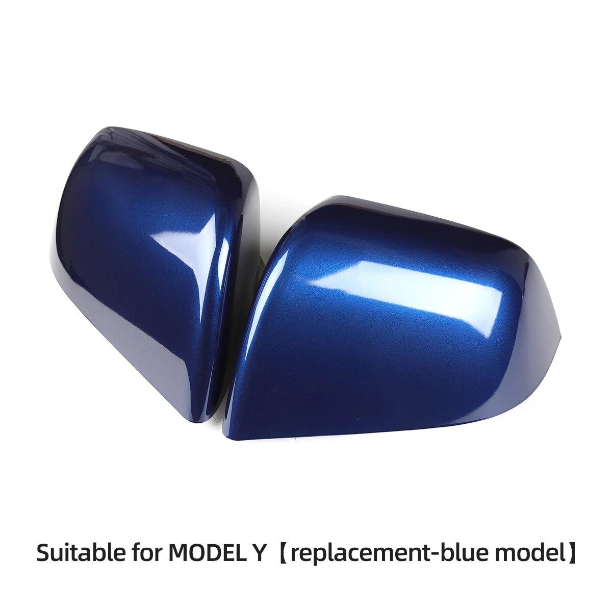 

Для Tesla Model 3 Model Y Автомобильное зеркало заднего вида, автомобильные внешние аксессуары, ABS, боковое зеркало заднего вида, замена корпуса MY-EX32LBLUE