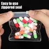 50/20/10/5PCS Mini Clear Bag Pill Dispenser Bags Travel Jewel Pouch with Sliding Zipper Self-sealing Waterproof Storage Bags