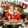 Xmas Tree Hanging Pendant Growing Old Together Since 2025 Personalized Acrylic Christmas Ornament Santa Couple Decoration