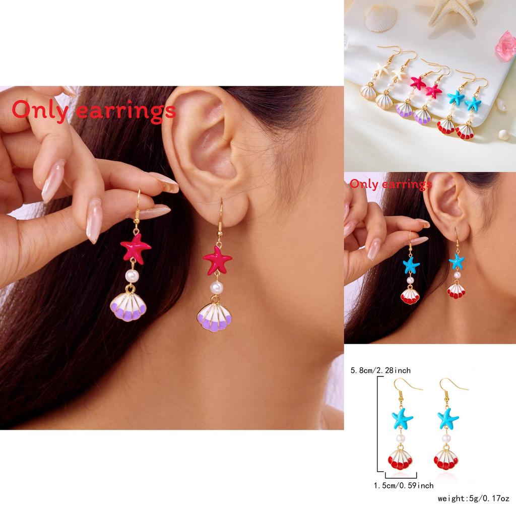 Oceaninspired Shell Ear Studs For Women Casual Fashion Jewelry With Unique Styling