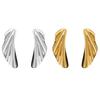 1 Pair Leaf Stud Earrings for Women, Irregular Geometric Metal Leaf Dangle Earrings, Statement Jewelry