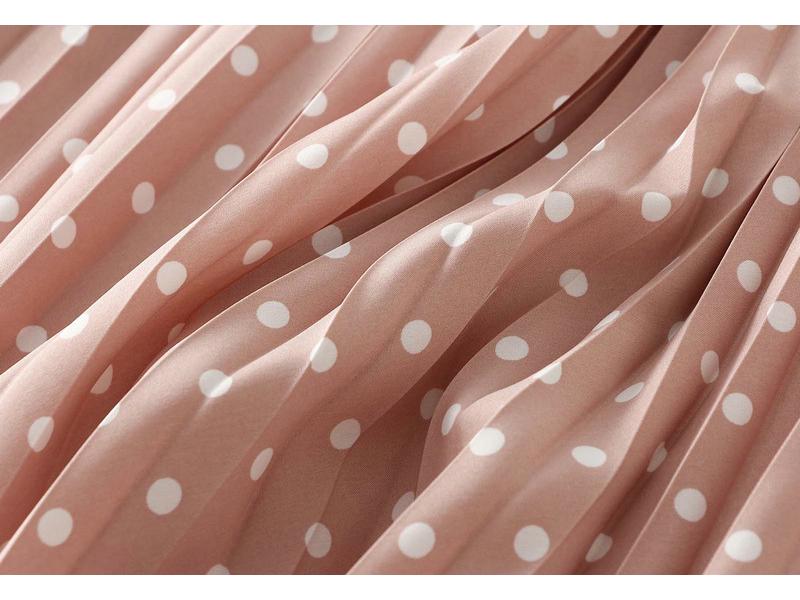 Elegant Polka Dot A-Line Pleated Skirt for Women - 2026 New Style, Casual & Slimming