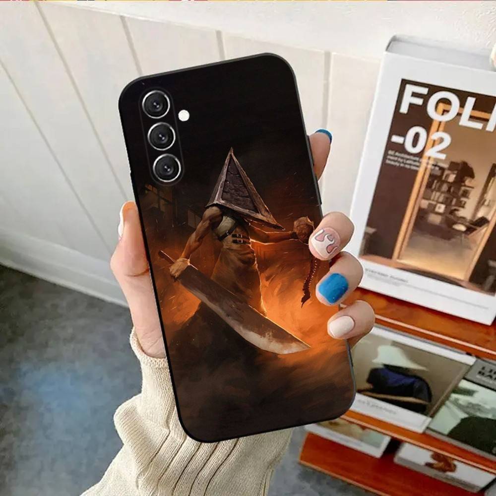 Horror Games Silent Hill Phone Case Phone Case For Samsung Galaxy A13,A21s,A22,A31,A32,A52,A53,A71,A80, Soft Black Shell