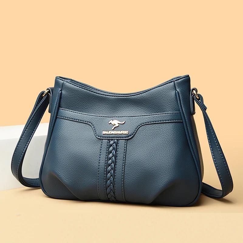 Einfache Retro Damen Schultertasche, Lässige Umhängetasche, Modische Damen Schultertasche, Geeignet für Alltag, Shopping, Pendeln