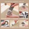 Multifunctional Flexible Gap Cleaning Brush Multi-Function Cup Brush Soft Brush Keyboard Cleaner Household Car Cleaning Tool White&Grey