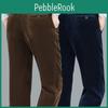 Pants Corduroy Cord Men Trousers Stretch Straight Pants Casual Loose High Waist Vintage Retro