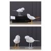 AEE4-Modern Cute Bird Statues European Decorations Geometric Animal Statues Office Sculptures Abstract Decoration