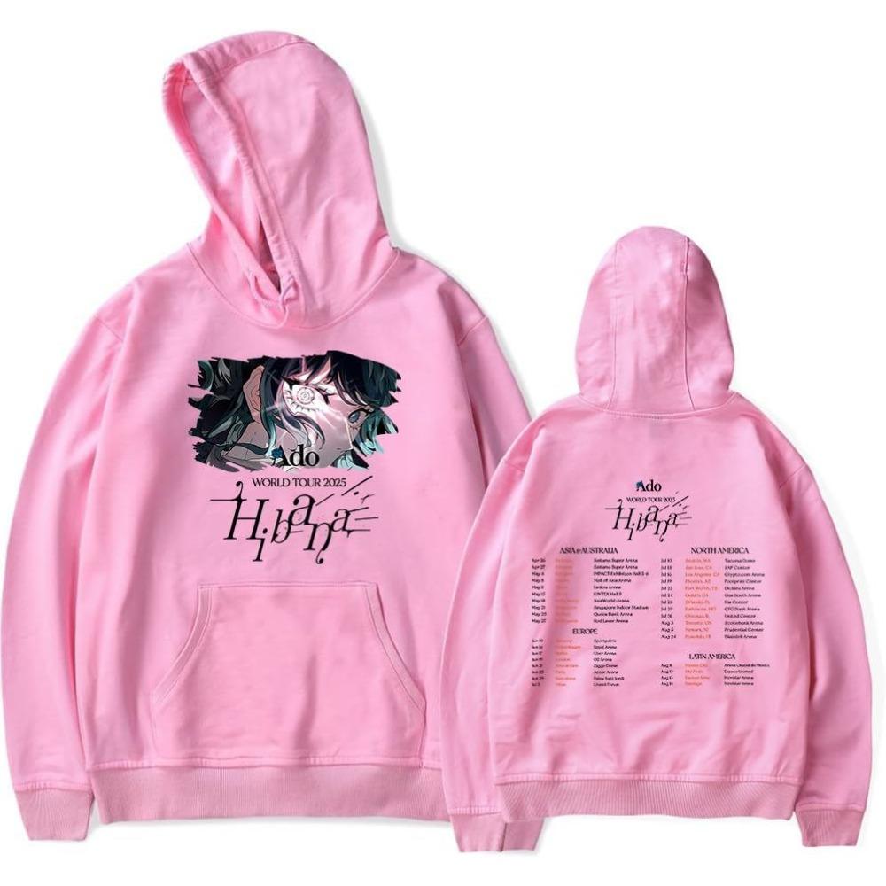 ADO Hibana World Tour 2025 Hoodie for Men/Women Merch Unisex Winter Long Sleeve Sweatshirt Pullover Hooded Streetwear