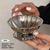 Palace Style Goblet Stainless Steel Ice Cream Dessert Pudding Cup Bowls Salad Goblet Retro High Base Bowl Photo Props