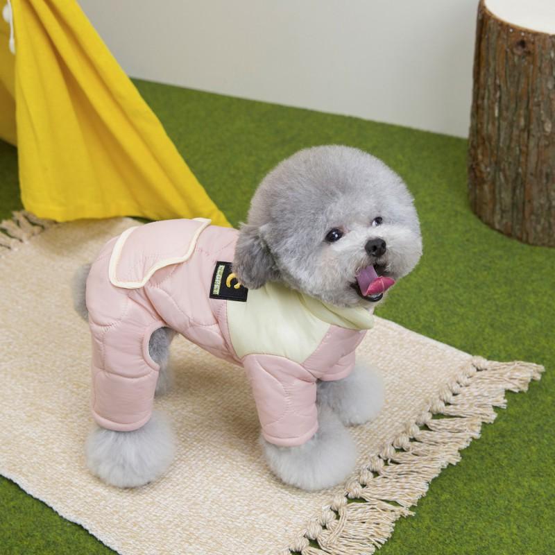 Thick Cotton Dog Sweater Small Breeds Teddy Bichon Winter Warm Four-Legged Pet Coat