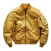 Pilotná bunda pánska bomber bunda Pánske retro bomber bundy Pánska ležérna jednofarebná bunda na zips Voľný strih Pánske kabáty
