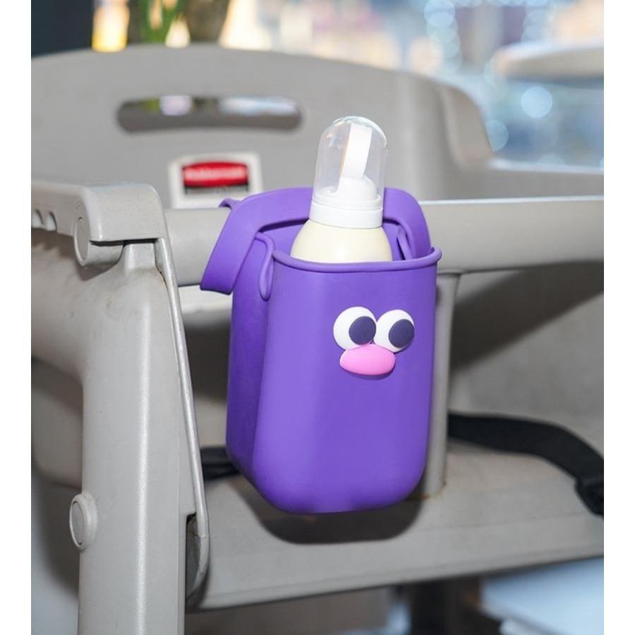 Multi-Functional Silicone Cup Holder for Baby Stroller Universal Milk Bottle Storage Bag Bicycle Wheelchairs Water Cupholder