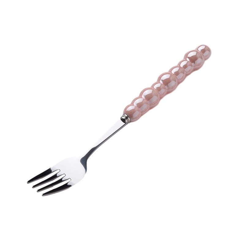 Light Luxury Creative Knife, Fork and Spoon Household Stainless Steel Steak Knife and Fork Western Dessert Spoon Tableware Set High Value