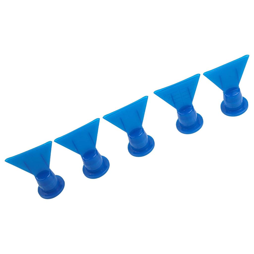 5pcs Accessories Wave Shape Silicon Cone Caulking Spare Part Nozzle Flat Nozzle Wave Shape Silicon Cone Caulking Spare Part