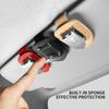 Auto Sonnenblende Brillenbox Sonnenbrillenclip Karten-Ticket-Halter Ständer Für Skoda Octavia Superb Rapid Kodiaq Karoq Fabia Kamiq Roomster Citigo