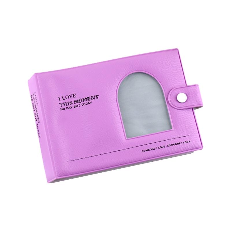 3 Inch Photo Album Hollow Photocard Holder 64 Pockets Picture Storage Name Card Mini Scrapbooking Collect Book Gift