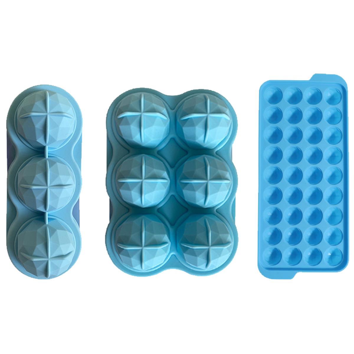 

3/6/36 сетка, форма для еды для льда, гигантский Jumbo, ромб, пищевая форма для лотка для льда, пищевая многоразовая льдогенератор, лоток для кубиков льда 6 Grids синий