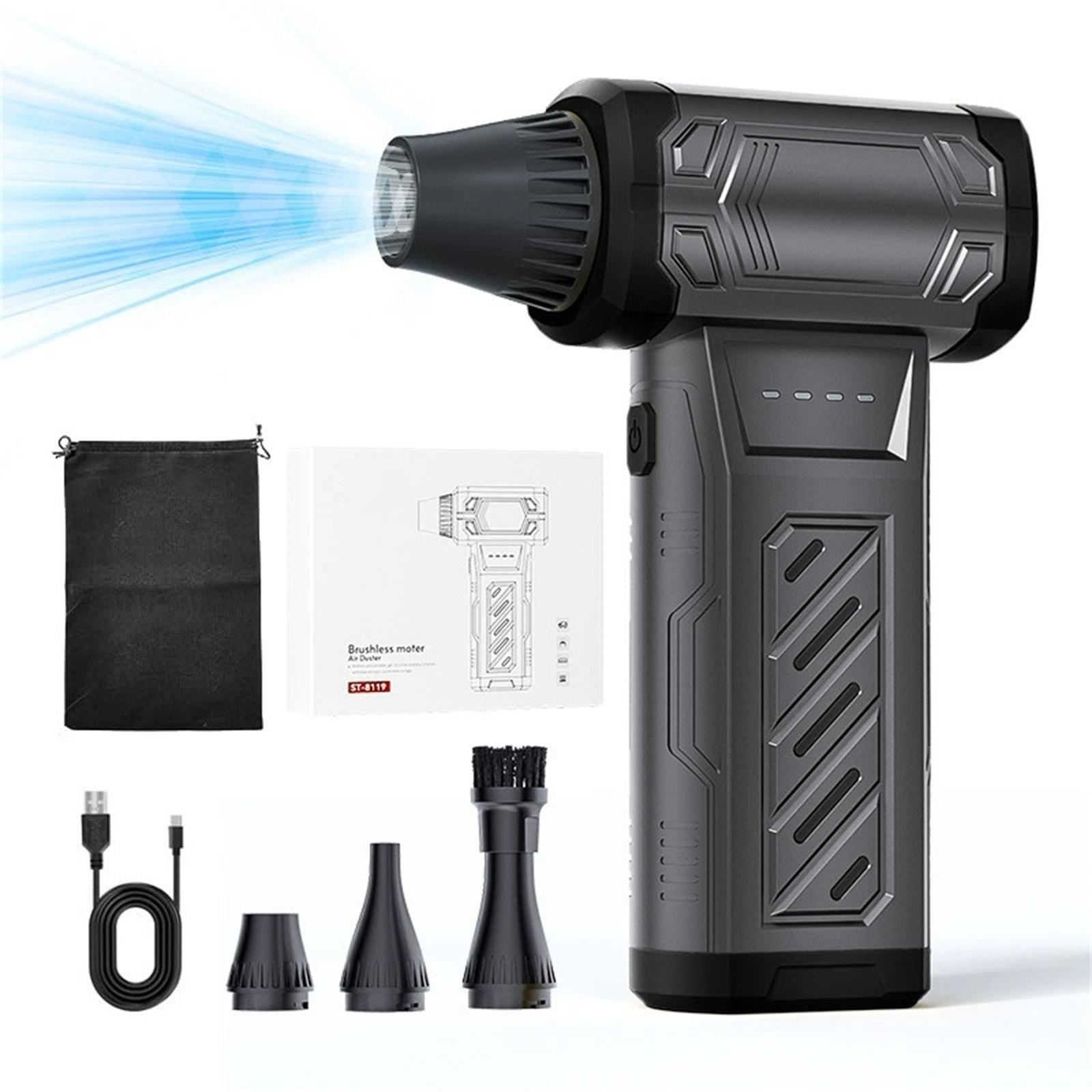 

Сжатый пылесос, 210000 8-скоростной регулируемый электрический пылесос со светодиодным дисплеем, 10 000 мАч перезаряжаемый воздуходув для клавиатуры, ПК, автомобиля и уборки дома One Size