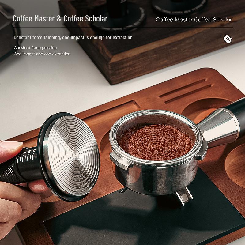 Impact Powder Hammer Coffee Tamper with Balanced Springback - Available In 51/53/58mm