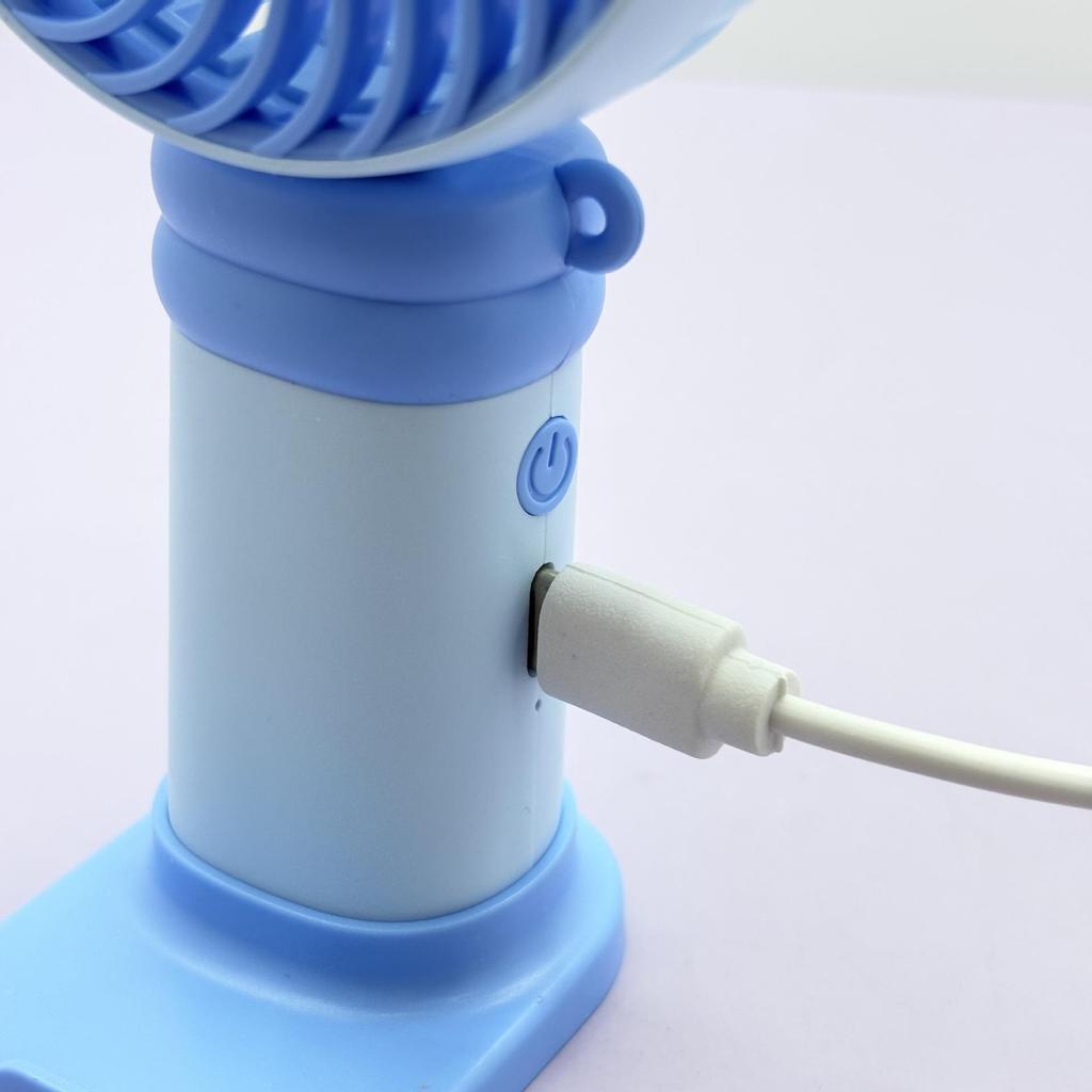 Summer Cartoon Handheld USB Rechargeable Silent Fan