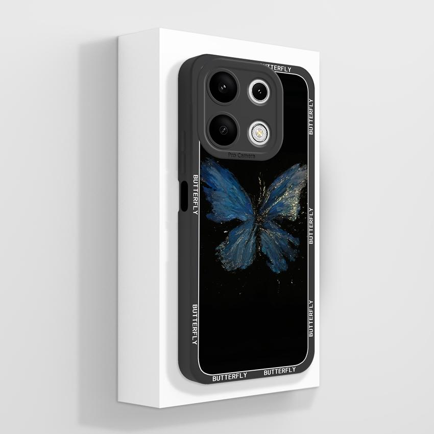 Pre telefón Xiaomi Redmi Note 13 12 14 Pro 13R 12R 14S Puzdro na telefón Pekný fialový vzor srdca pre milovníkov Mäkký silikón Vysoká kvalita Protišmykové puzdro Pre kryt Redmi