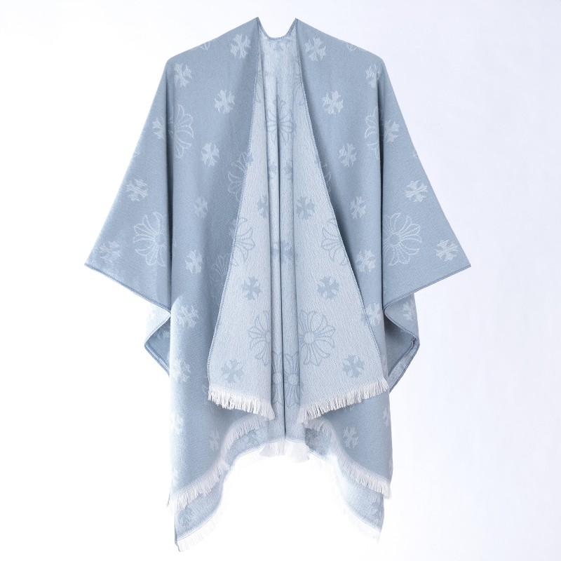 2026 Winter Scarf Cloak Faux Cashmere Warm Versatile Shawl Women Travel Photo Shoot
