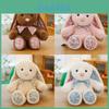 Cute Floral Bunny Plush Toy With Soft Short Pile For Children And Gift Giving