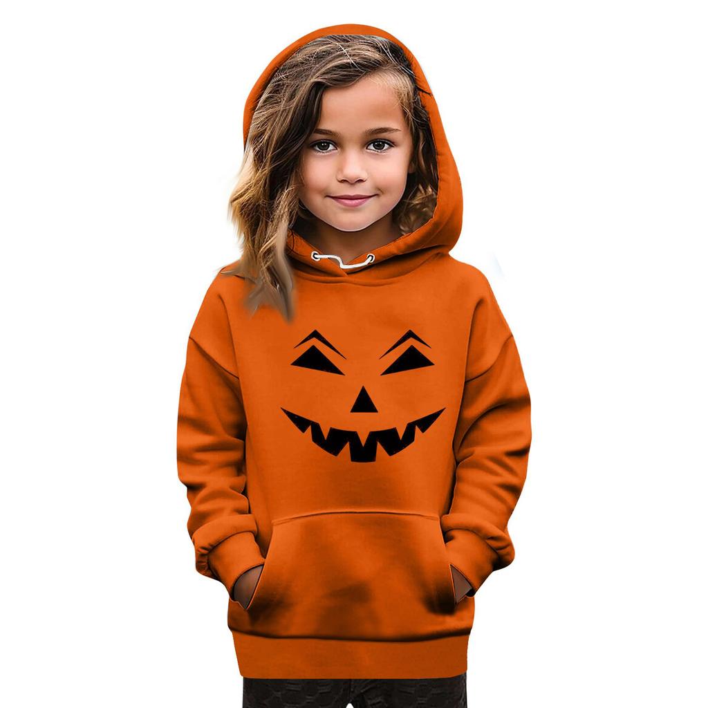 Sweatshirts For Teen Girls Hoodies Long Sleeve Drawstring Pullover Cute Oversized Hoodie Halloween Day