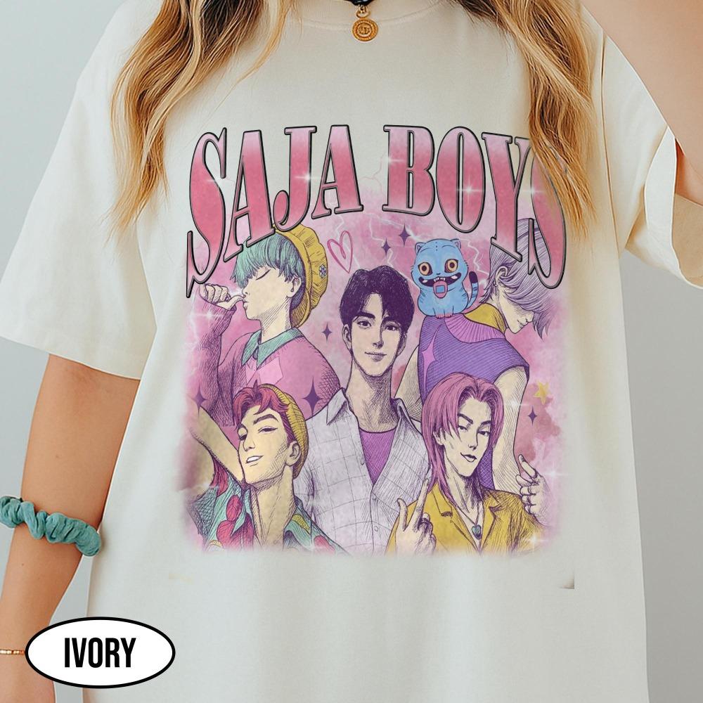Saja Boys Bootleg Shirts Kpop Demon Hunters Shirts Kpop Demon Inspired Shirts Saja Boys Fan Shirts Kpop Demon Hunters Merch