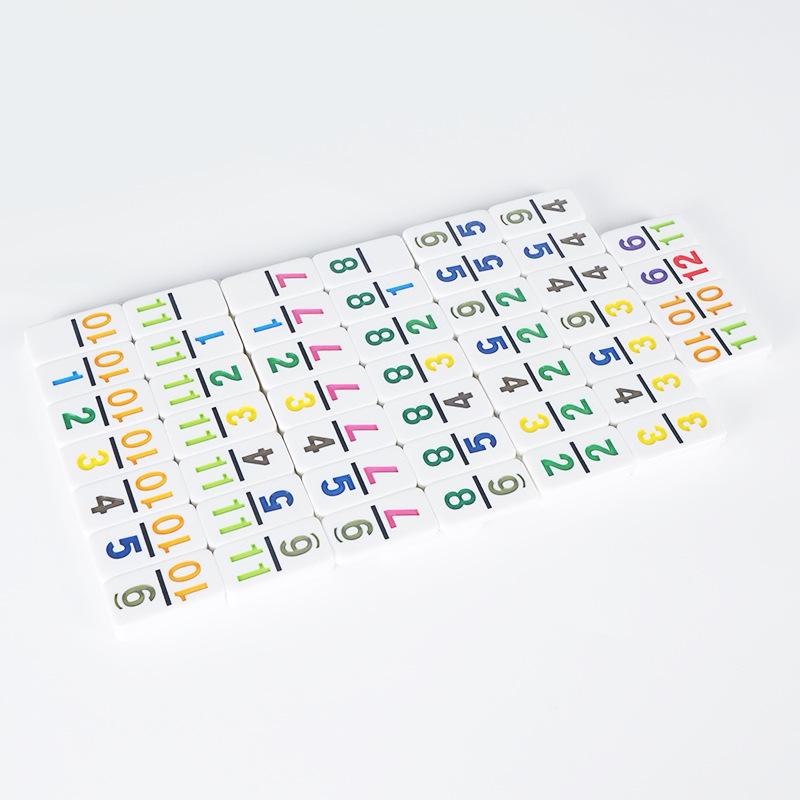 Cross Mexico Train Domino Set: Educational Building Blocks & Interactive Board Game for Children & Adults