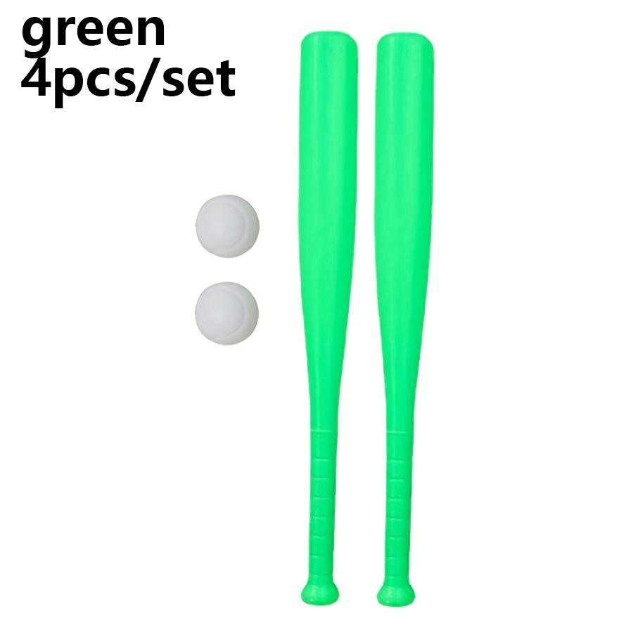 2/4pcs Lightweight Plastic Baseball Bat with Ball Set Training Practice Bat for Beginners Outdoor Sports Equipment for JXB