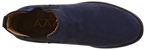 San-A Plus Stiefeletten mit Gummizug 2351 Marineblau, Größe 26 cm