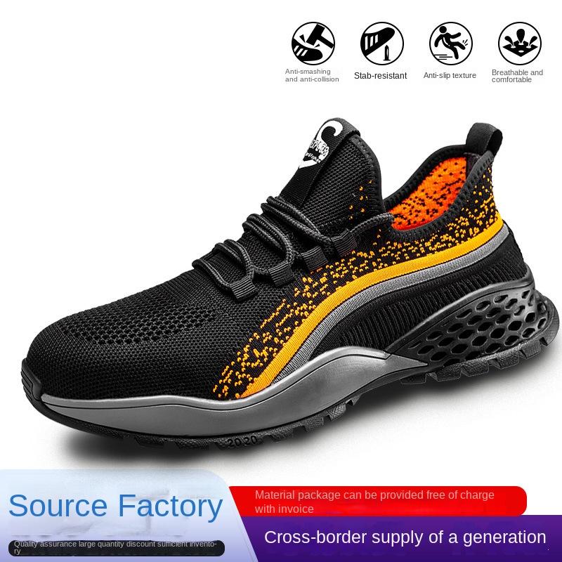 Labor Insurance Shoes Men's Summer Anti-smashing and Anti-piercing Steel Head Shoes Work Shoes