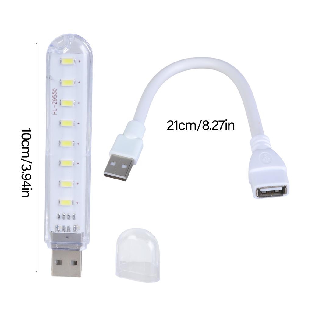 USB Lampe Verstellbarer Winkel LED Licht mit 8 hellen LEDs und flexiblem Verlängerungsschlauch für Camping, Angeln, Outdoor und Studentenwohnheime
