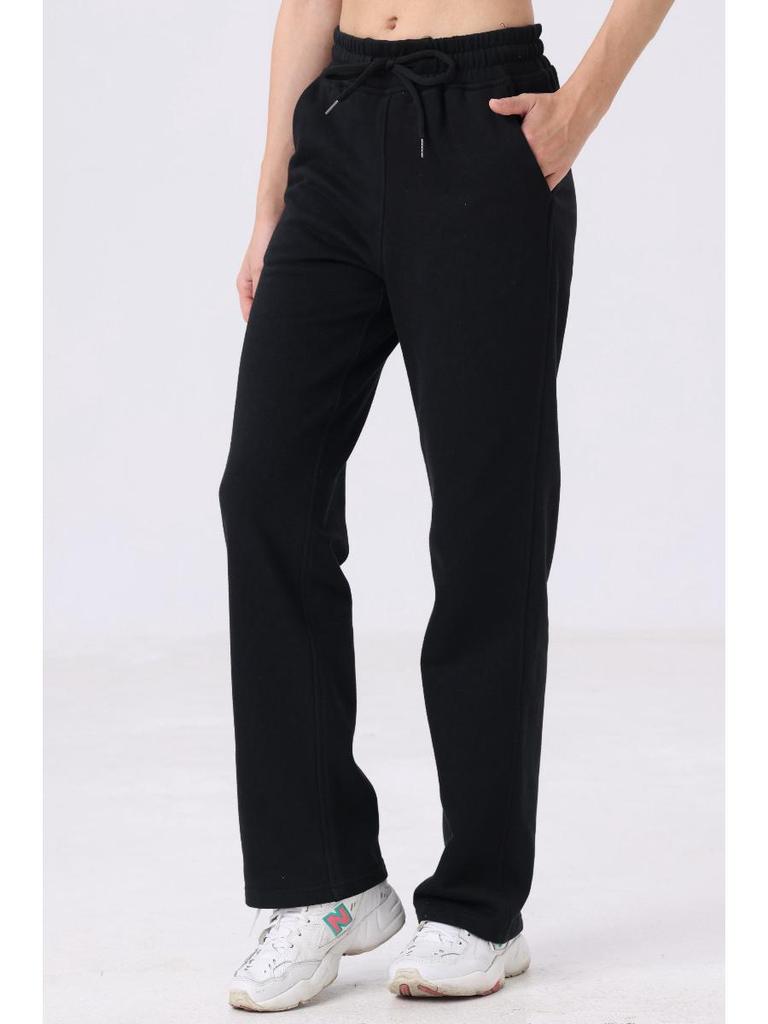 SWIFT SPEED Women's Casual Straight Leg Drawstring Pants - European/American Style for Autumn/Winter