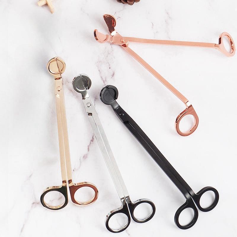 Stainless Steel Candle Wick Scissors Round Head Candle Core Trimmer DIY Candle Cutter Handmade Candle Making Tools