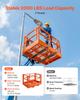 VEVOR Plataforma de Trabajo de Malla para Manipulador Telescópico, 1817 x 1220 mm, Cesta de Seguridad para Personas, Capacidad de 907.18 kg, Accesorio para Manipulador Telescópico Carretilla Elevadora, Jaula de Seguridad